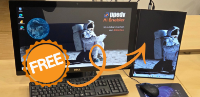 Gratis Bildschirm zu Ihrer IT-Schulung vor Ort